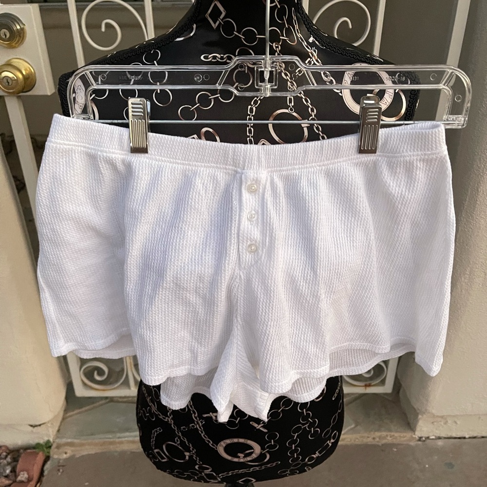 Skin white Pajama Shorts
